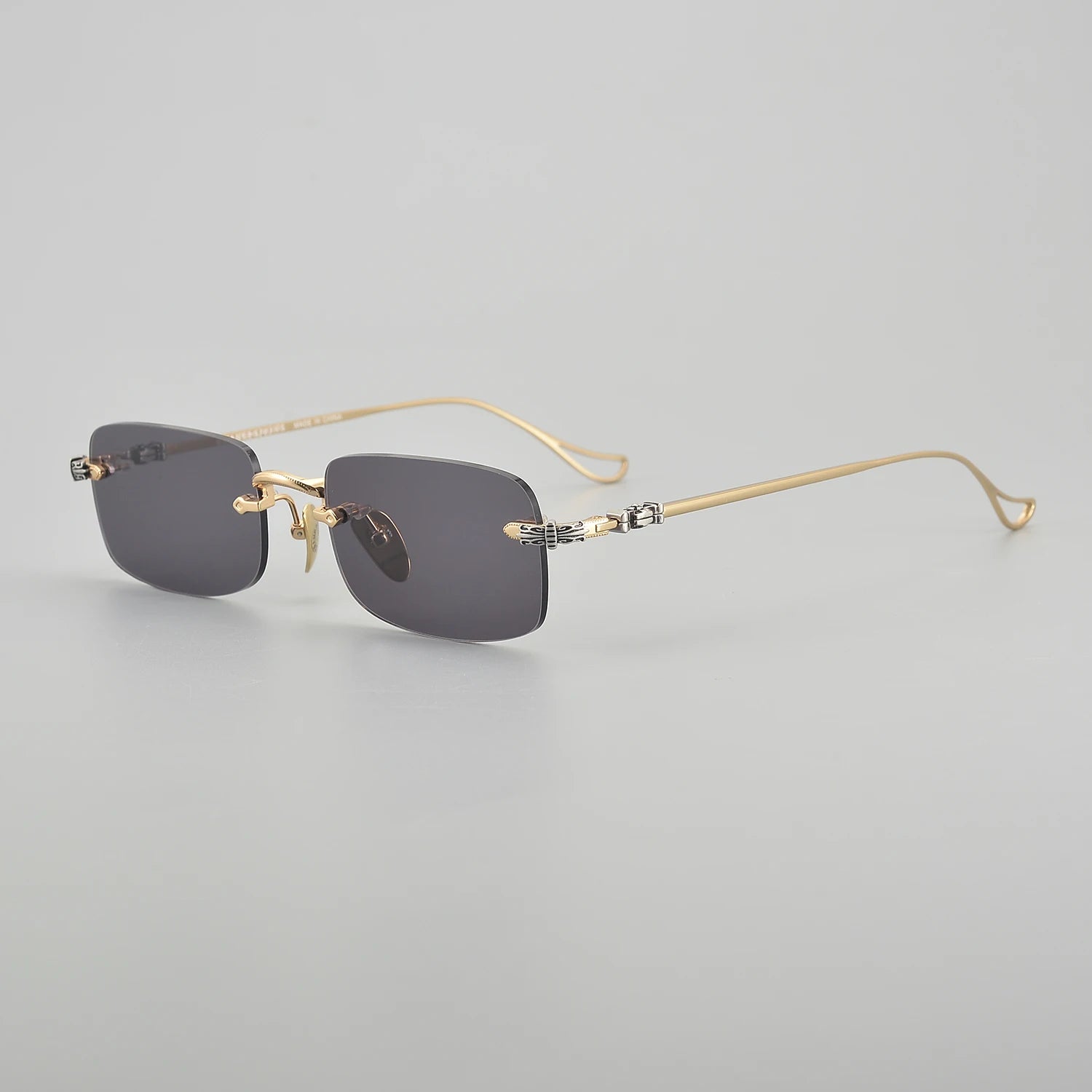 2024 Sunglasses For Women Stylish Vintage Carter Luxury Eyewear Frame Big Square Titanium Rimless Designer Men SUN GLASSES