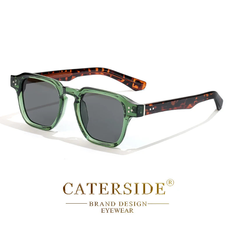 CATERSIDE Classic Square Sunglasses Men Core Insert Temple Luxury Brand Sun Glasses Women Travel Beach Party Festival Gifts