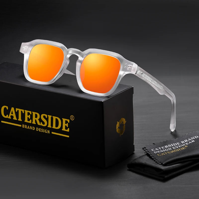 CATERSIDE Classic Square Sunglasses Men Core Insert Temple Luxury Brand Sun Glasses Women Travel Beach Party Festival Gifts