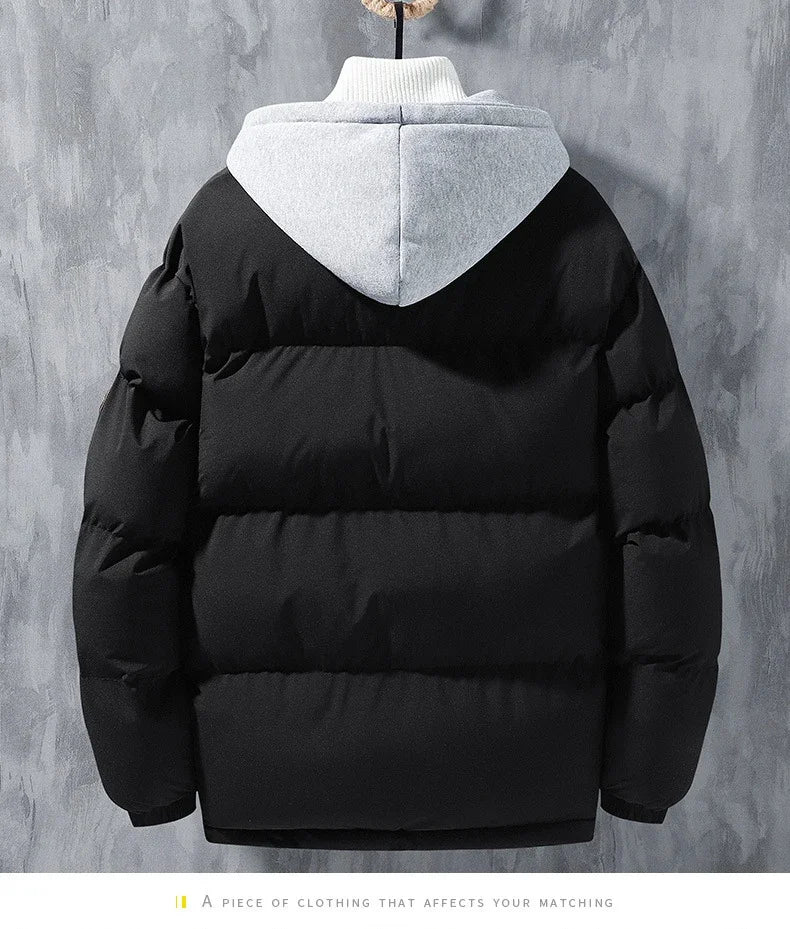 Male Coat Windbreaker Jackets For Men Fashion Parkas Autumn Winter Overcoat Men's Casual Jacket Keep Warm Windproof Hombre New