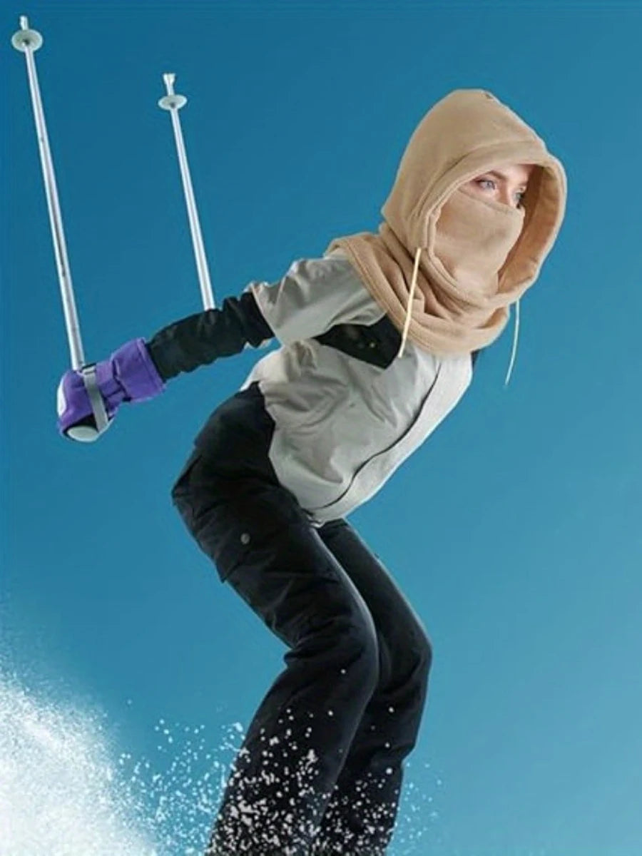 Winter Balaclava Face Mask, Windproof Thermal Hooded Scarf for Skiing Cycling Fishing, Cold Weather Sports Gear, Christmas Gift