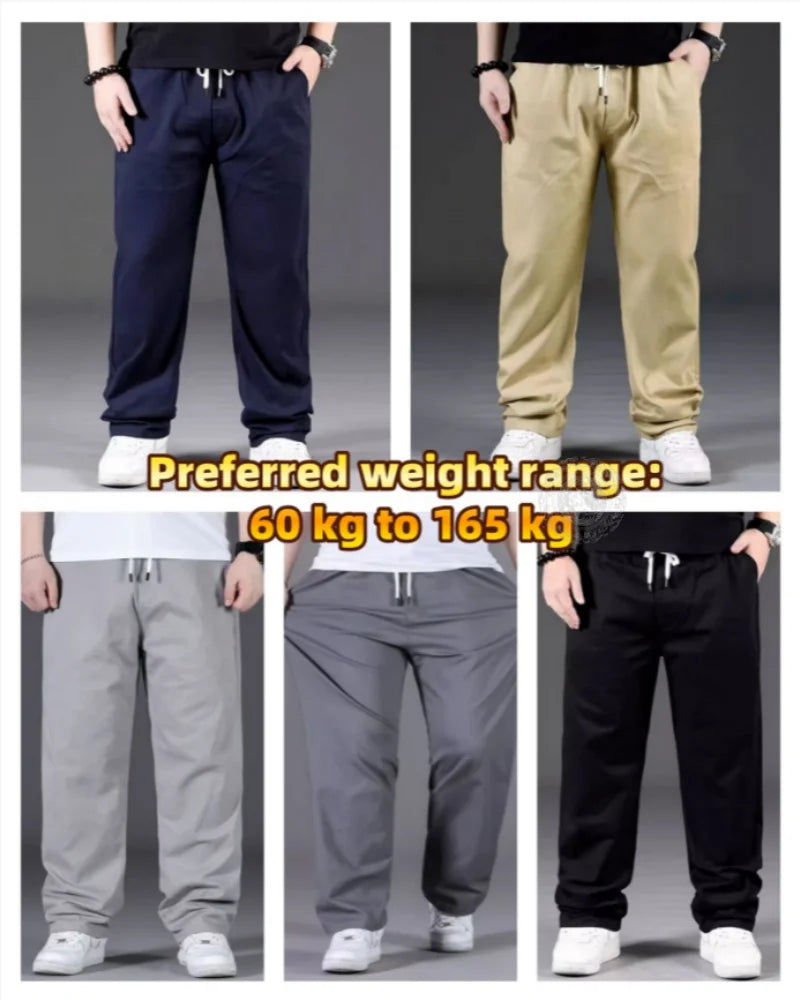 Men's New Casual Wide Leg Pants - Fashionable Versatile Style - Simple Solid Color Fashionable Durable Pants
