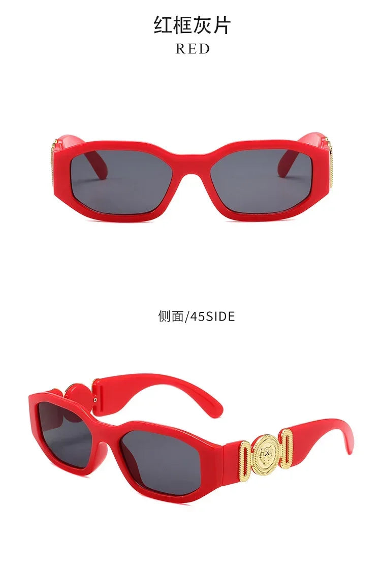 New Retro Irregular Square Sunglasses for Women Men Fashion Designer Small Frame Sun Glasses Trending Product Shades UV400