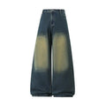 Men's Trendy High Waist Oversized Wide Leg Flared Denim Pants 2026 Extra Long Floor Dragging Loose Fit Streetwear Jeans