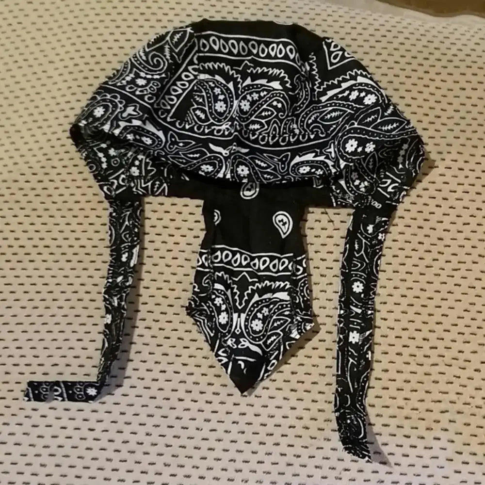 Hat Cap Men Adult Hip-hop Paisley Print Motorcycle Wrap Biker Bandana Headscarf Skull Pirate Cycling Bandana Headscarf