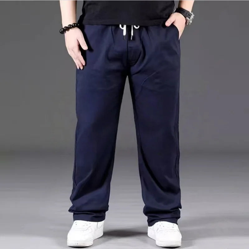 Men's New Casual Wide Leg Pants - Fashionable Versatile Style - Simple Solid Color Fashionable Durable Pants