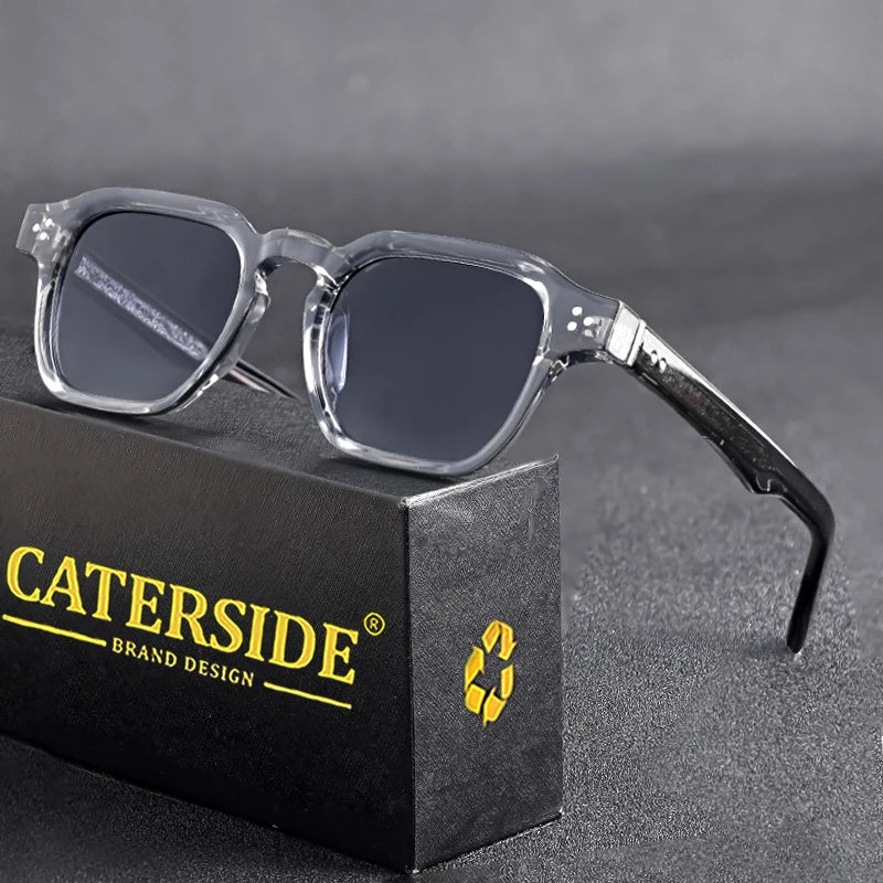 CATERSIDE Classic Square Sunglasses Men Core Insert Temple Luxury Brand Sun Glasses Women Travel Beach Party Festival Gifts