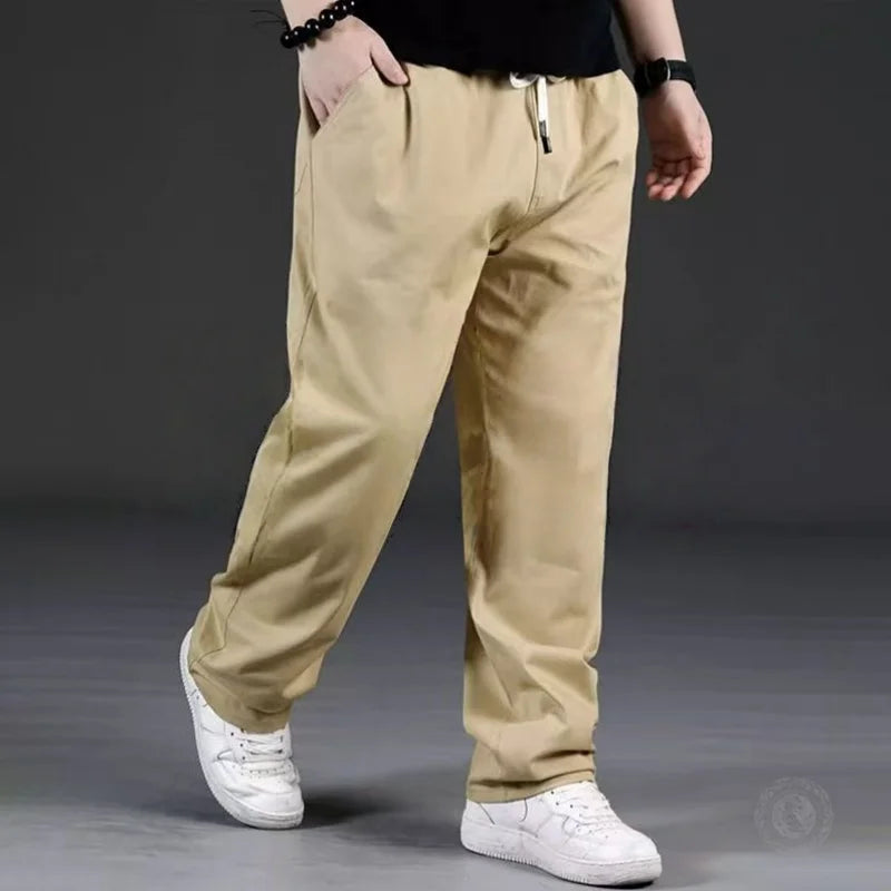 Men's New Casual Wide Leg Pants - Fashionable Versatile Style - Simple Solid Color Fashionable Durable Pants