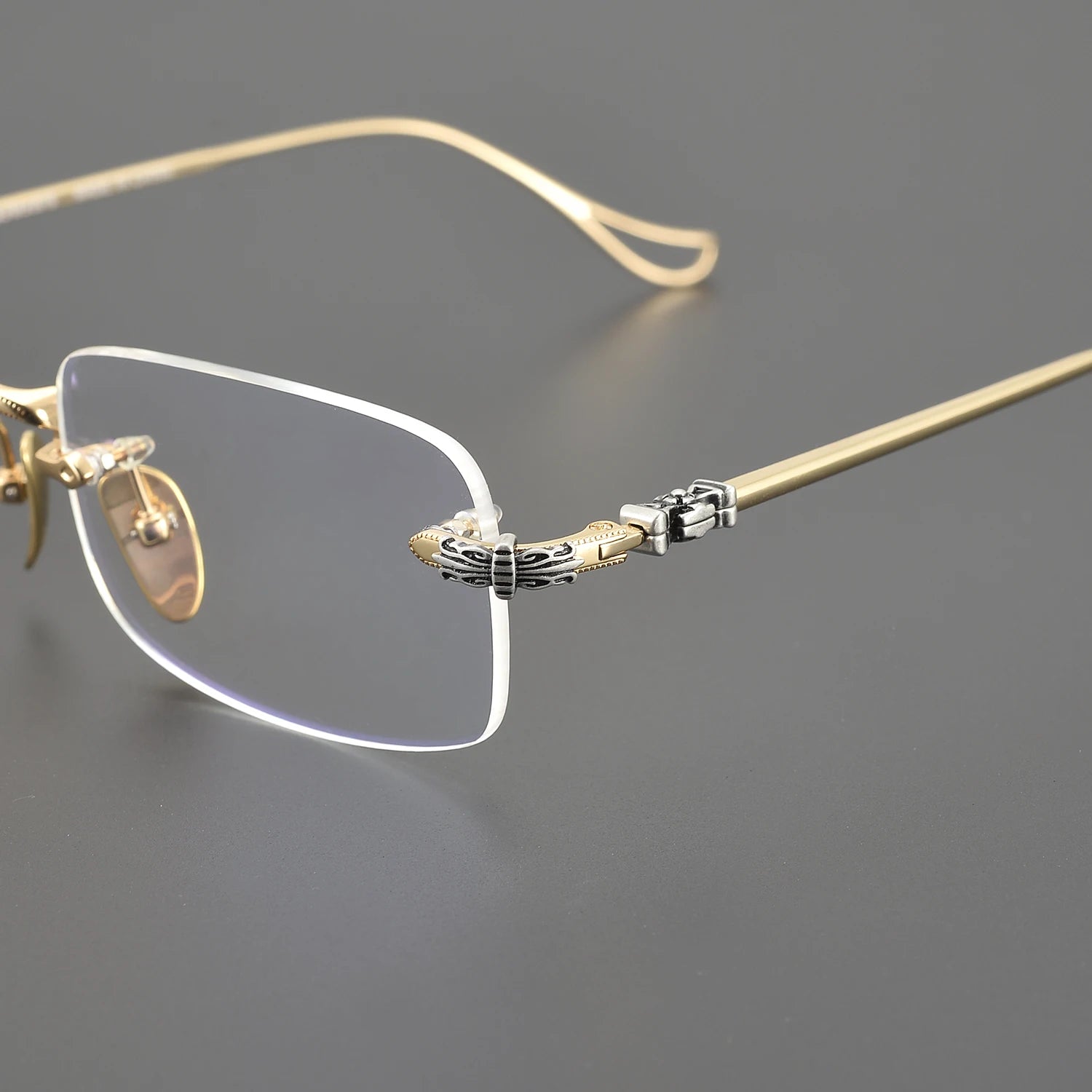 2024 Sunglasses For Women Stylish Vintage Carter Luxury Eyewear Frame Big Square Titanium Rimless Designer Men SUN GLASSES