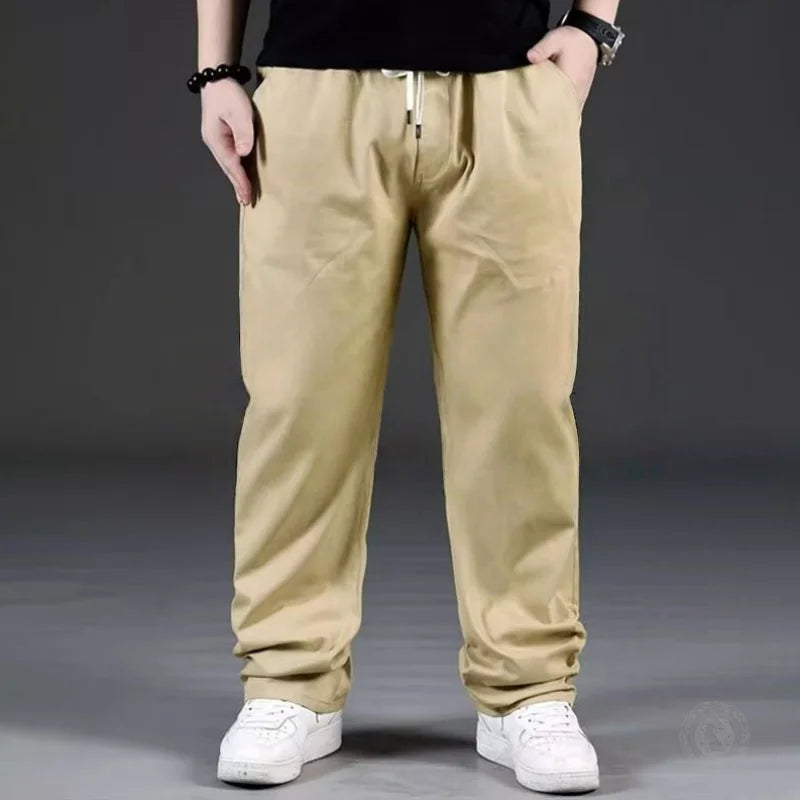 Men's New Casual Wide Leg Pants - Fashionable Versatile Style - Simple Solid Color Fashionable Durable Pants