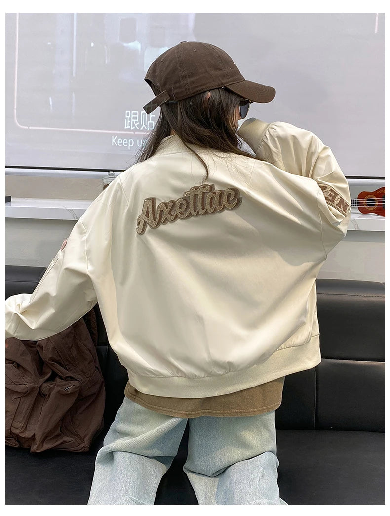 Casual Teenage Girls Baseball Jackets 4-14  junior kids Clothes Children Sports Outerwear Coat Spring Autumn Fashion Boys Jacket