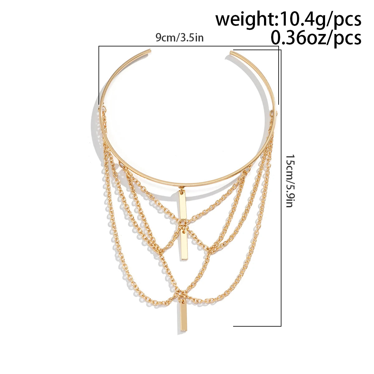PuRui Gold Color Open Upper Arm Bracelet Women's Jewelry Rectangle Stick Charm Tassel Arm Bangle Party Summer Accessories New