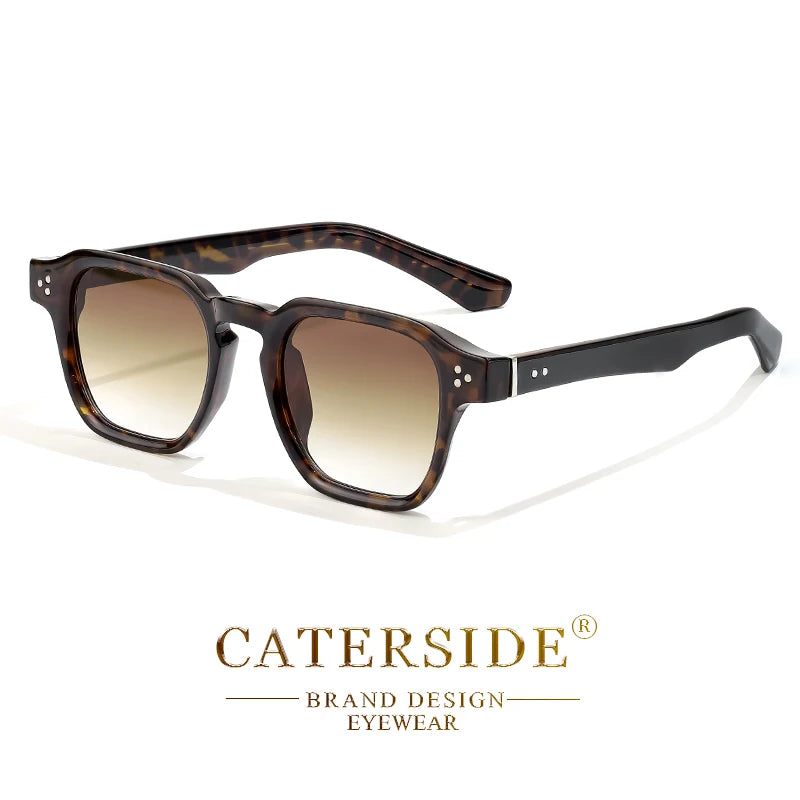 CATERSIDE Classic Square Sunglasses Men Core Insert Temple Luxury Brand Sun Glasses Women Travel Beach Party Festival Gifts