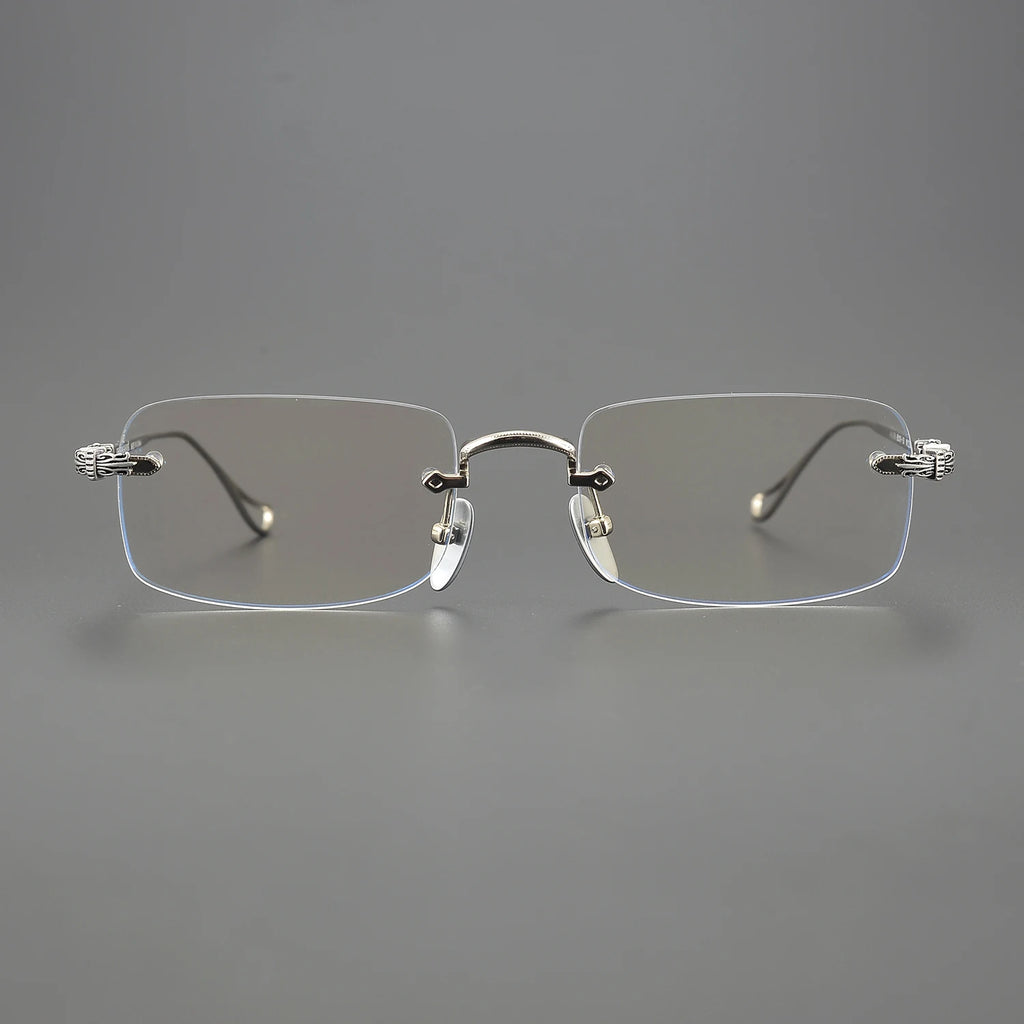 2024 Sunglasses For Women Stylish Vintage Carter Luxury Eyewear Frame Big Square Titanium Rimless Designer Men SUN GLASSES