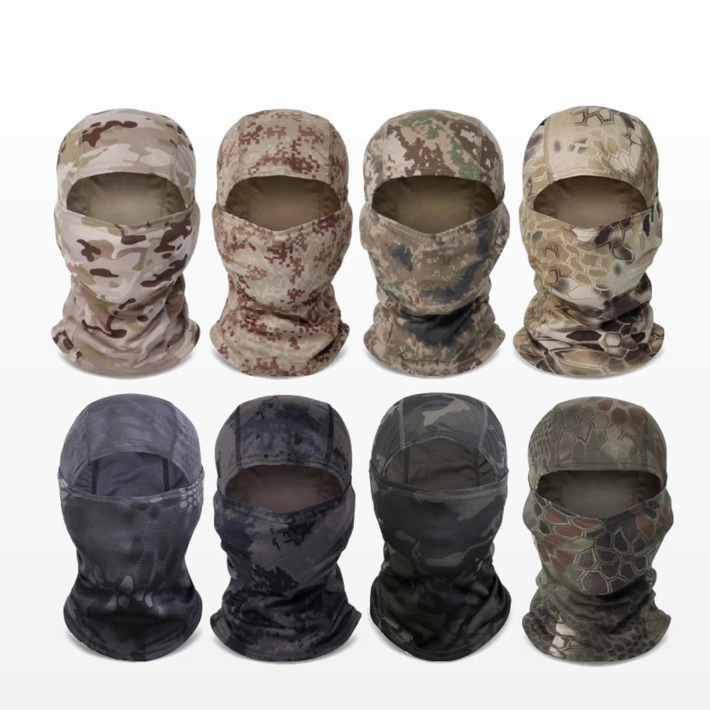 Tactical Balaclava Hat Motorcycle Face Mask For Men Women Full Face Mask Hood UV Protection Ski Sun Hood Tactical Masks