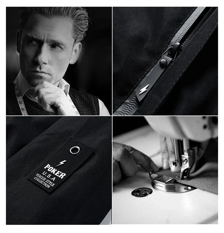 HONDA Honda Honda Co-branded Men's Hooded Jacket Spring and Autumn Trendy Work Jacket Light Gray Casual Windproof Top