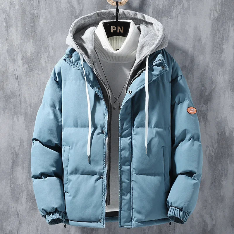 Male Coat Windbreaker Jackets For Men Fashion Parkas Autumn Winter Overcoat Men's Casual Jacket Keep Warm Windproof Hombre New