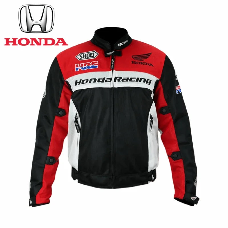 Summer Honda Motorcycle Jacket for Men And Women Breathable Mesh Anti-Fall Wear-Resistant HRC Motorcycle Riding Suit