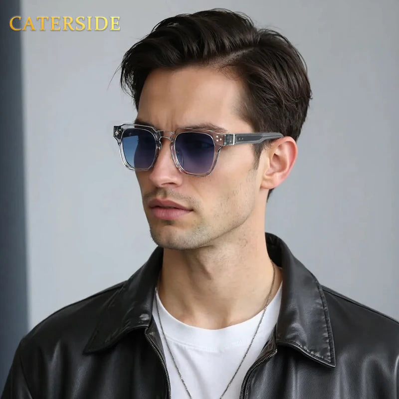 CATERSIDE Classic Square Sunglasses Men Core Insert Temple Luxury Brand Sun Glasses Women Travel Beach Party Festival Gifts