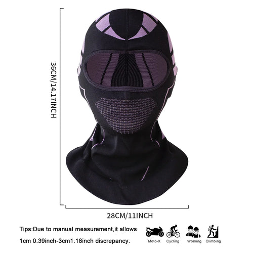 Balaclava Face Mask for Motorcycling, Winter Ski Mask for Men Women, High Stretchy Full Head Balaclava Under Helmet Cold Weather