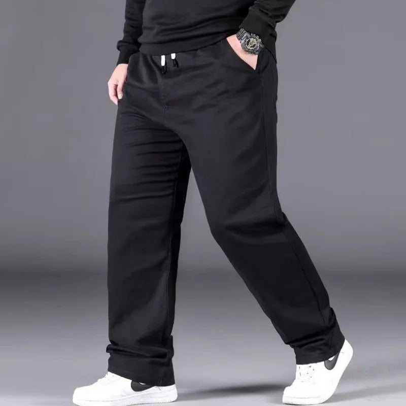 Men's New Casual Wide Leg Pants - Fashionable Versatile Style - Simple Solid Color Fashionable Durable Pants