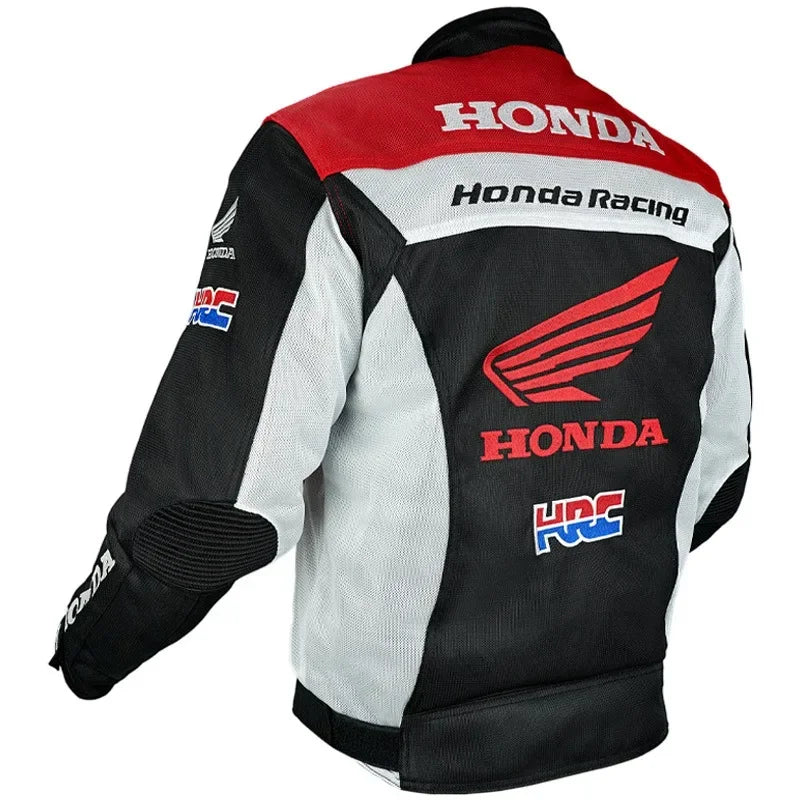 Summer Honda Motorcycle Jacket for Men And Women Breathable Mesh Anti-Fall Wear-Resistant HRC Motorcycle Riding Suit