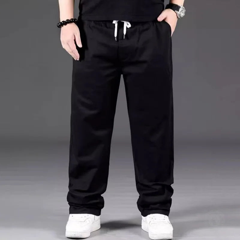 Men's New Casual Wide Leg Pants - Fashionable Versatile Style - Simple Solid Color Fashionable Durable Pants