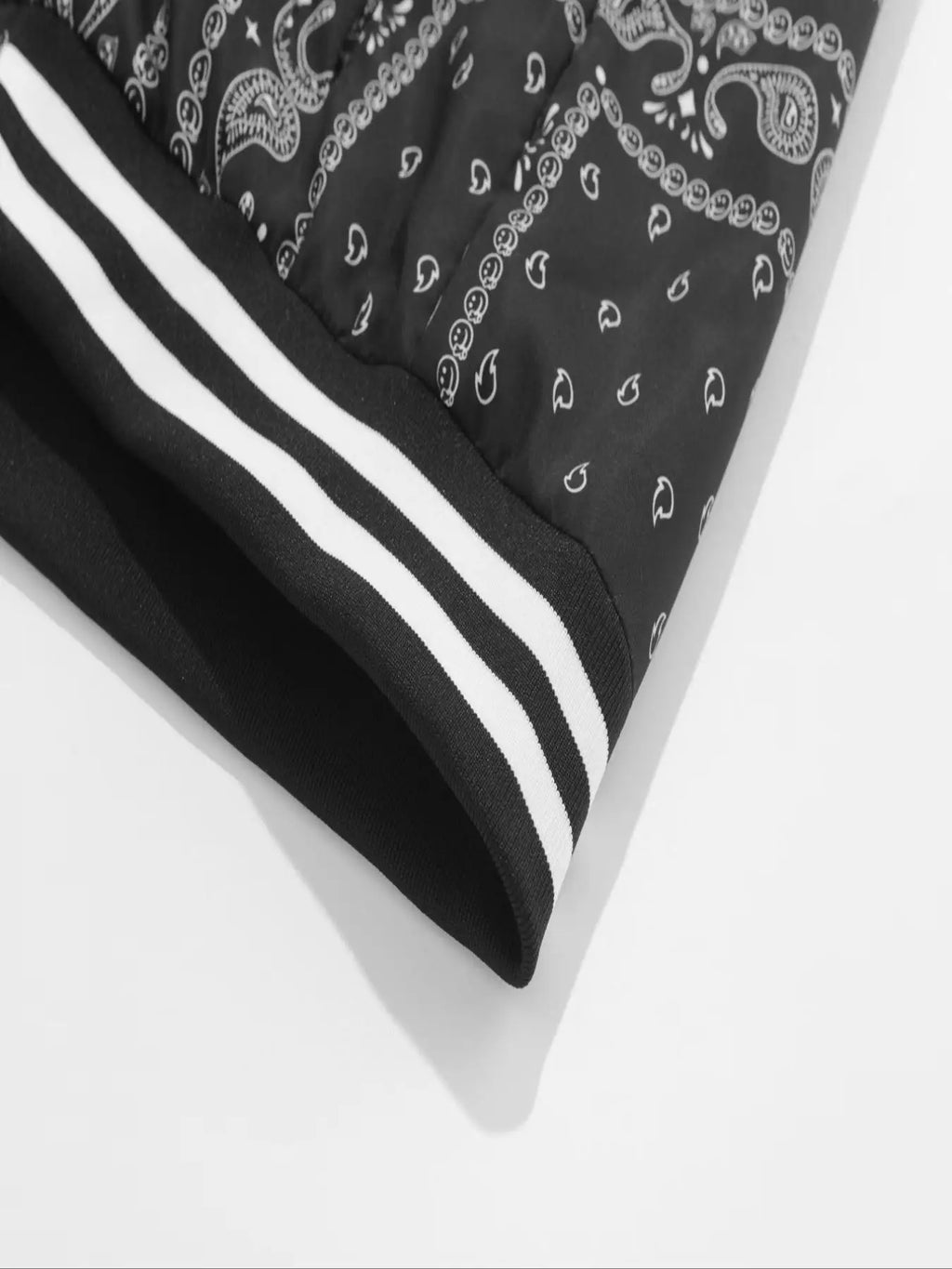 Men's Single-Piece Retro-Style Cashew Flower Splicing Jacket, Casual, Baseball, Home, Versatile, Fashionable, Daily Work Clothing