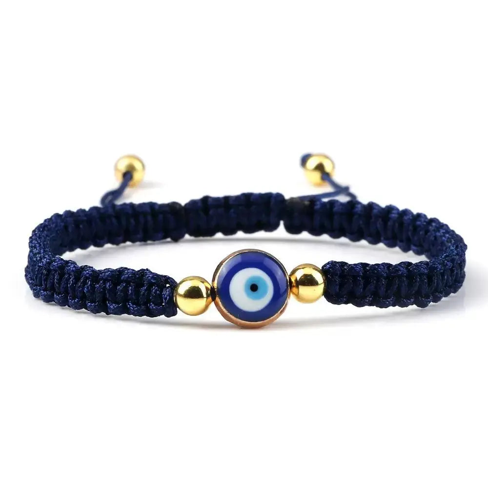 Pulseras Hombre Weaved Men's Fatima Hamsa Hand Bracelet Man Braided Turkish Evil Eye Bracelets For Men Women Spiritual Jewelry